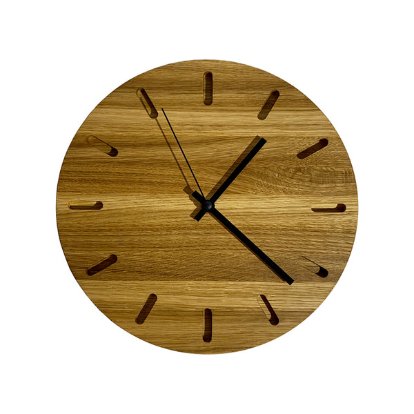 Wall Clock - Oak Lines